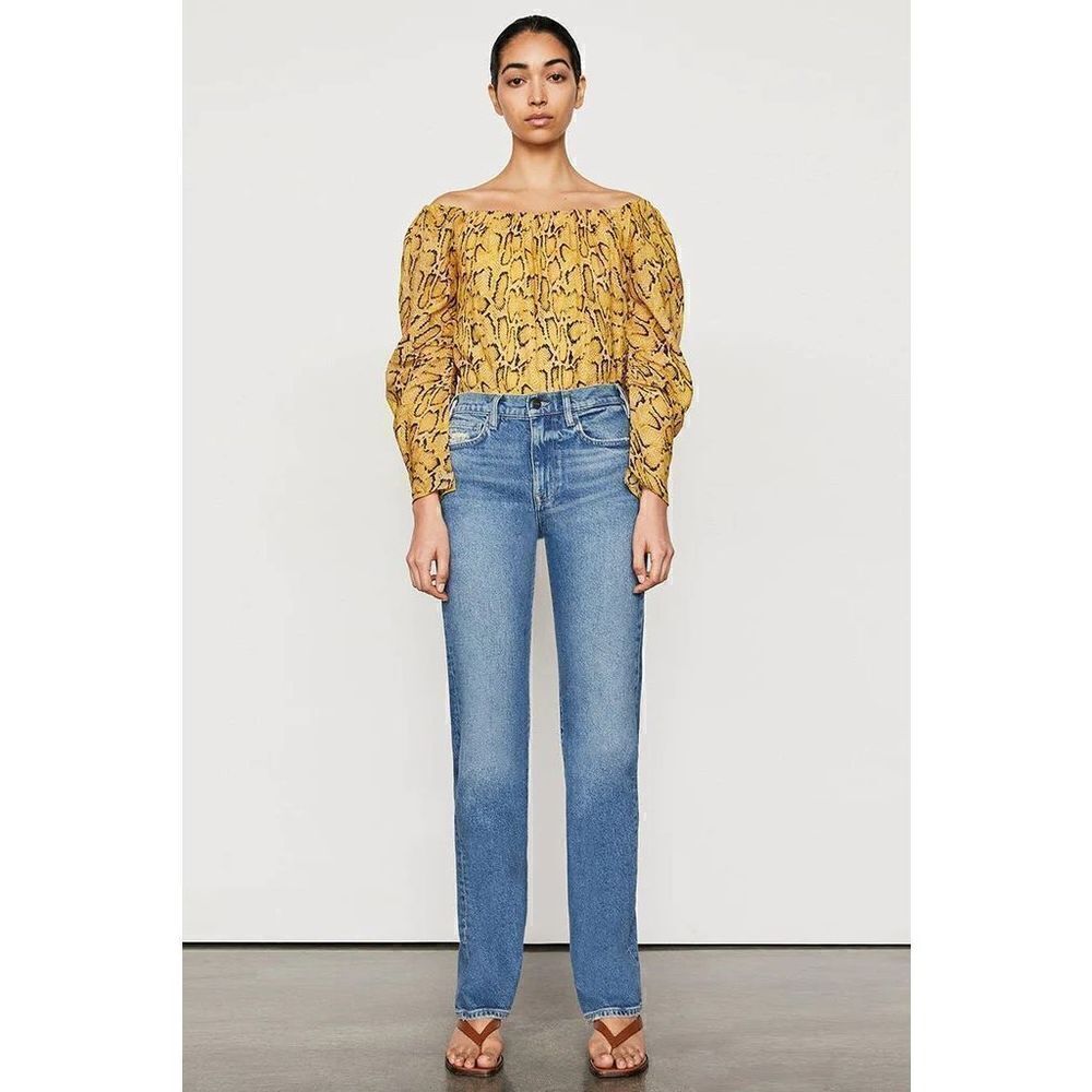 NWT Frame off the shoulder billow top In python size small